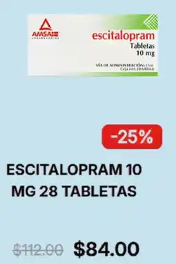 Farmacias Similares Escitalopram oferta