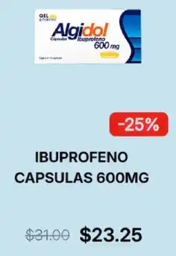 Farmacias Similares Ibuprofeno capsulas oferta