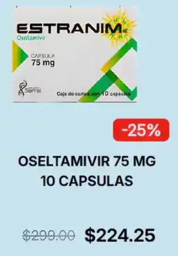 Farmacias Similares Oseltamivir oferta