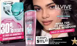 Woolworth Elvive shampoo glycolic cristal oferta