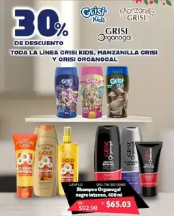 Woolworth Shampoo organogal negro intenso oferta