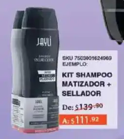 Woolworth Jayli kit shampoo matizador + sellador oferta