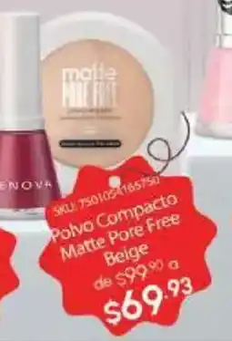 Woolworth Beige polvo compacto matte pore free oferta