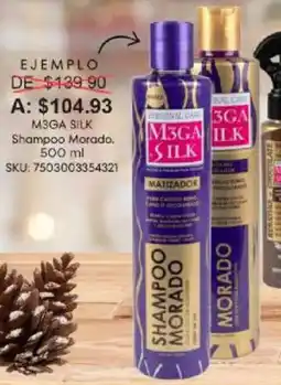 Woolworth M3ga silk shampoo morado oferta