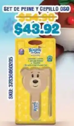 Woolworth Set de peine y cepillo oso oferta