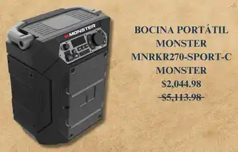 Bocina portátil monster