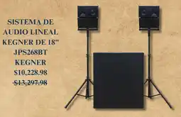 City Club Sistema de audio lineal kegner de 18" oferta