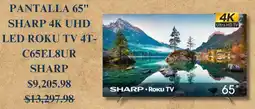 City Club Sharp smart tv 65" oferta
