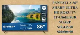 City Club Sharp smart tv 86" oferta