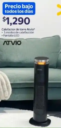 Walmart Atvio calefactor de torre oferta