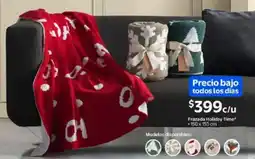 Walmart Frazada holiday time oferta