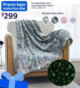 Walmart Your zone frazada brilla en la oscuridad oferta