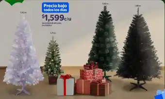 Walmart Variedad de árboles navideños oferta