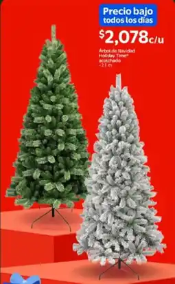 Walmart Arbol de navidad holiday time acolchado oferta