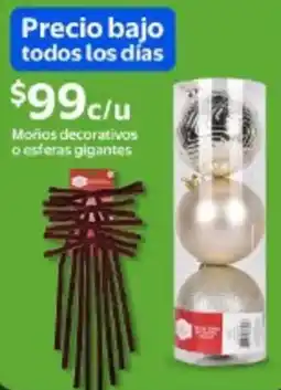 Walmart Moños decorativos o esferas gigantes oferta