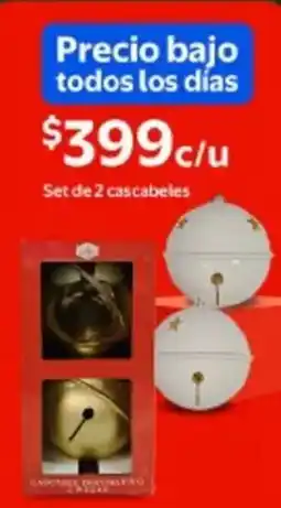 Walmart Set de 2 cascabeles oferta
