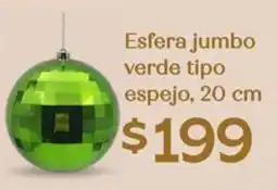 Soriana Híper Esfera jumbo verde tipo espejo oferta
