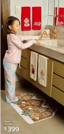 Soriana Híper Tapete dulce navidad oferta