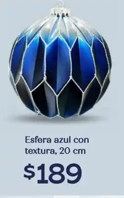 Soriana Híper Esfera azul con textura oferta