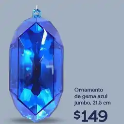 Soriana Híper Ornamento de gema azul jumbo oferta