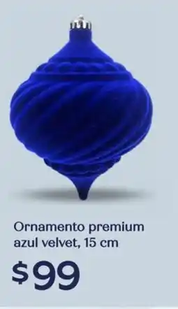 Soriana Híper Ornamento premium azul velvet oferta