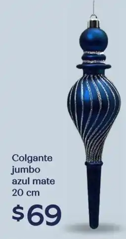 Soriana Híper Colgante jumbo azul mate oferta