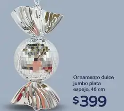 Soriana Híper Ornamento dulce jumbo plata espejo oferta
