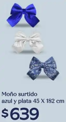 Soriana Híper Moño surtido azul y plata oferta