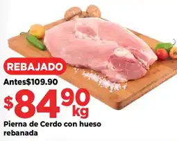 HEB Pierna de Cerdo con hueso/rebanada oferta