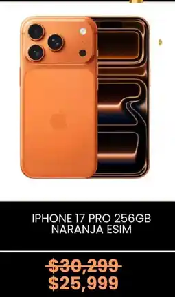 Elektra Iphone 17 pro naranja esim oferta