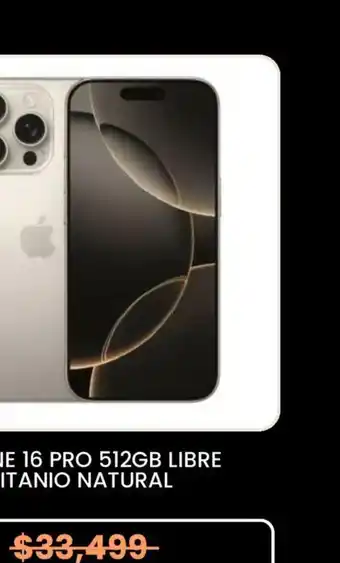 Iphone 16 pro libre titanio natural