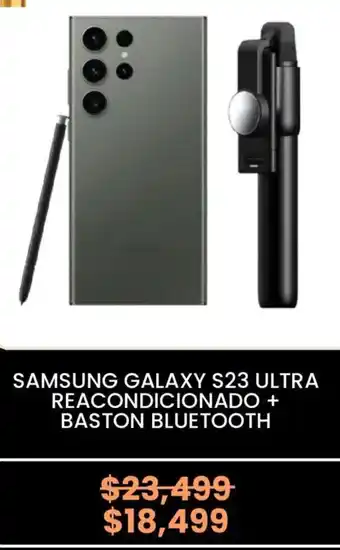 Samsung galaxy s23 ultra reacondicionado + baston bluetooth