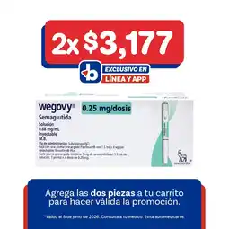Farmacias Benavides 0.25 mg Semaglutida Solución Inyectable oferta
