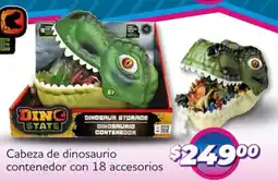 Soriana Mercado Cabeza de dinosaurio contenedor oferta