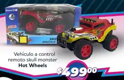 Soriana Mercado Hot Wheels vehículo a control remoto skull monster oferta