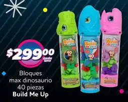 Soriana Mercado Build Me Up bloques max dinosaurio oferta