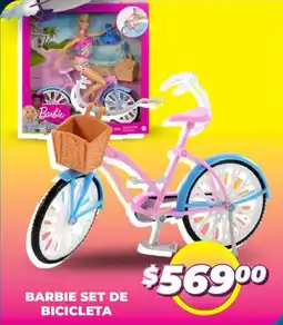 Soriana Mercado Barbie set de bicicleta oferta