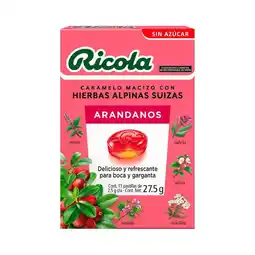 Farmacias Benavides Caramelo Macizo con Hierbas Alpinas Finas Sabor Arándano oferta