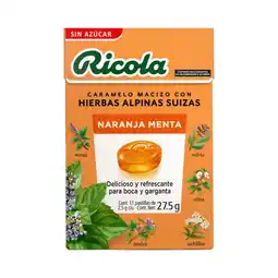 Farmacias Benavides Caramelo Macizo con Hierbas Alpinas Suizas Naranja Menta Sin Azúcar oferta