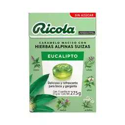 Farmacias Benavides Caramelo Macizo con Hierbas Alpinas Suizas Eucalipto Sin Azúcar oferta