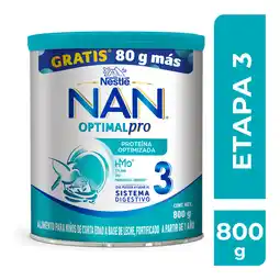 Farmacias YZA Nan 3 Optimal Pro 720+80 Gr oferta