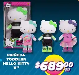 Soriana Mercado Muñeca toddler hello kitty 11" oferta