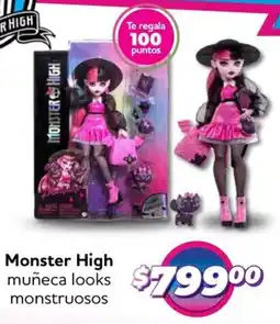 Soriana Mercado Monster high muñeca looks monstruosos oferta