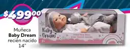 Soriana Mercado Baby dream muñeca recién nacido 14" oferta