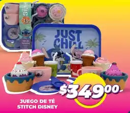 Soriana Mercado Disney juego de té stitch oferta
