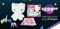 Soriana Mercado Mi alegría hello kitty color spray oferta