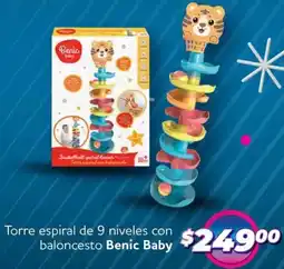 Soriana Mercado Benic baby torre espiral de 9 niveles con baloncesto oferta