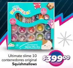 Soriana Mercado Squishmallows ultimate slime 10 contenedores original oferta