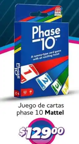 Soriana Mercado Mattel juego de cartas phase 10 oferta
