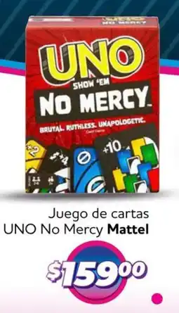 Soriana Mercado Mattel juego de cartas uno no mercy oferta